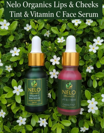 Nelo Organics Lip & Cheek Tint + Vitamin C Serum